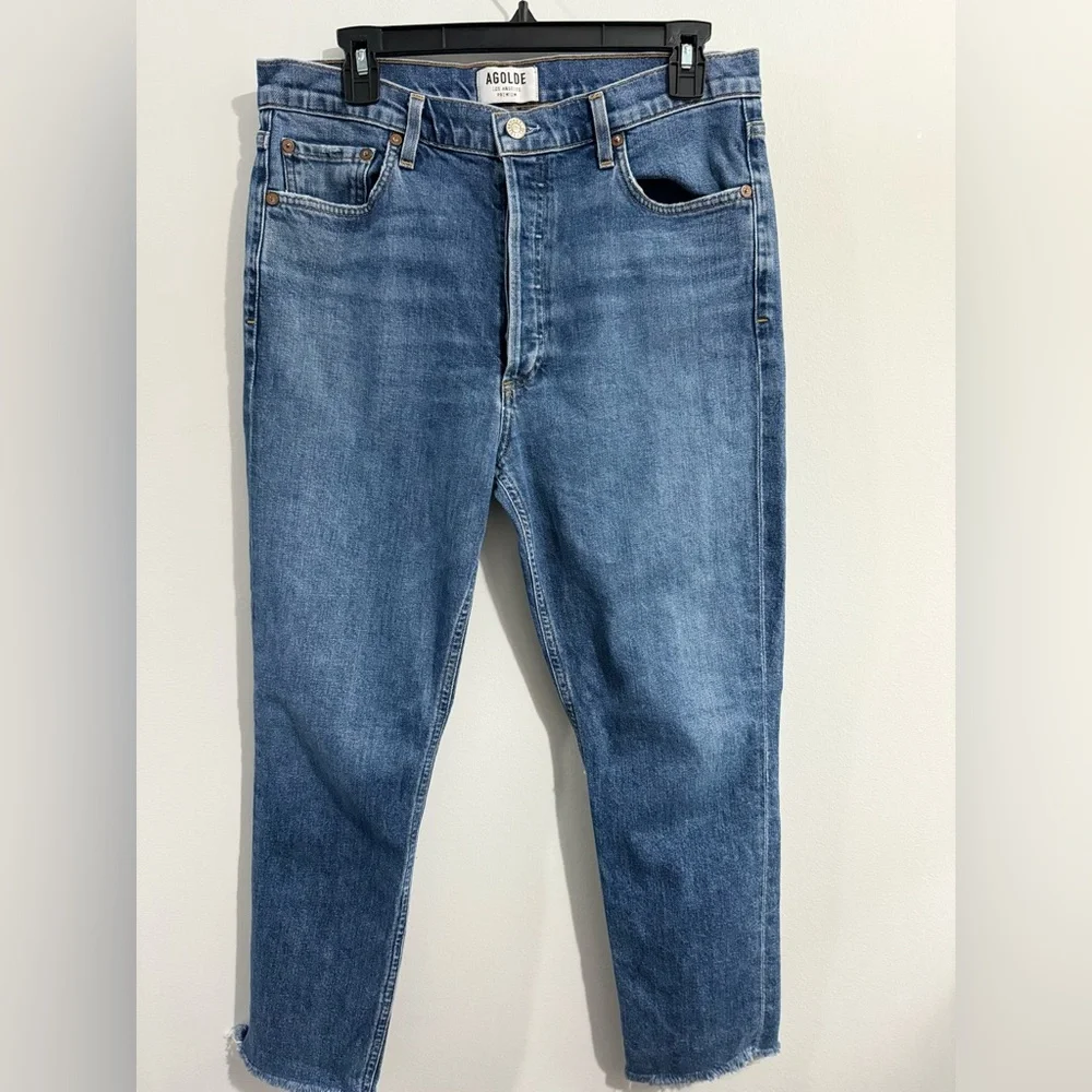 Agolde Women's Nico Hi Rise Slim Fit Jean Size 32